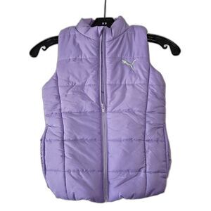 PUMA Puffer Vest Outdoor Girls Size XS 5-6